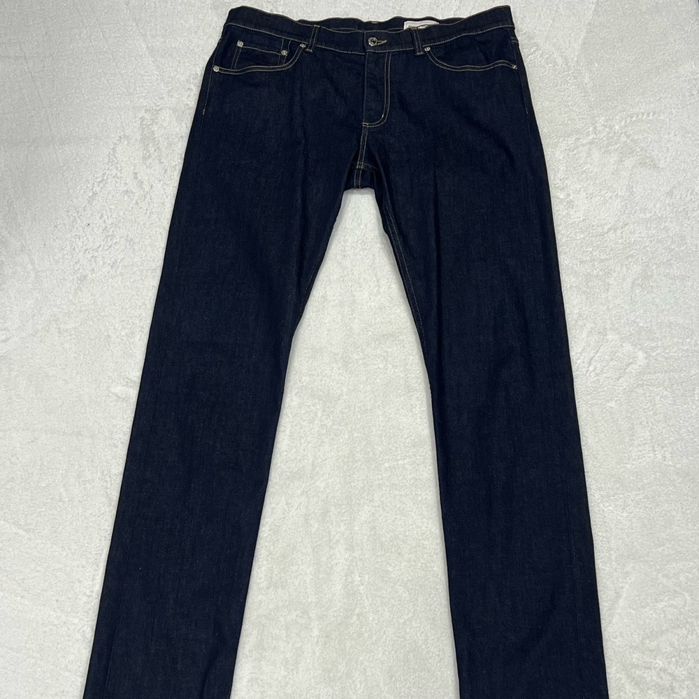 Alexander McQueen Studded Logo Slim-Fit Jeans Blue Men’s EU 52/US 42.